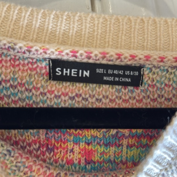 Shein Knit Heart Sweater - Picture 3 of 4
